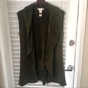 Altar’d State Cozy Chic Vest Suede